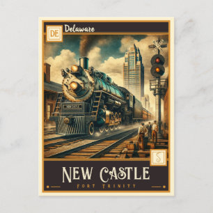 New Castle, Delaware   VINTAG Postkarte