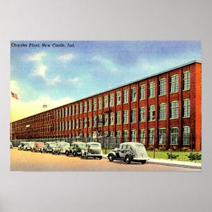 New Castle, Indiana Chrysler Pflanze Poster