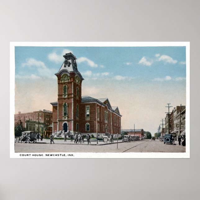 New Castle, Indiana Court House Poster (Vorne)