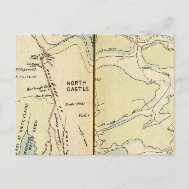 New Castle, New York 3 Postkarte (Vorderseite)