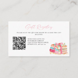 New Chapter Baby Shower Gift Registry QR Book Begleitkarte