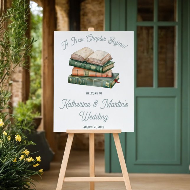 New Chapter Begins, Book Themed Welcome Poster (Von Creator hochgeladen)