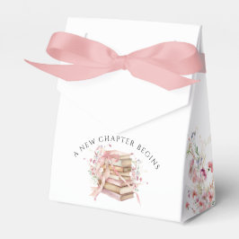 New Chapter Begins Pink Bow Baby Shower Favor Box Geschenkschachtel