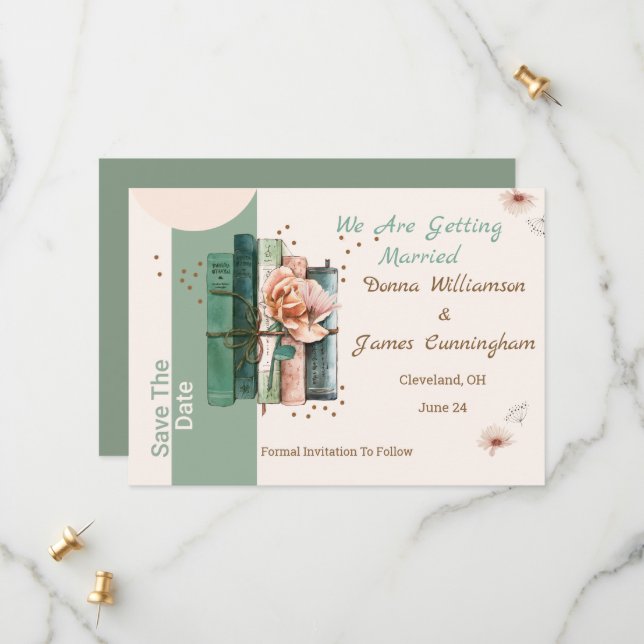  New Chapter Begins Save the Date (Vorderseite/Rückseite Beispiel)