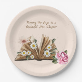 New Chapter Begins Turning the Page Floral  Pappteller