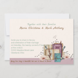 New Chapter Begins Wedding Invitation Einladung