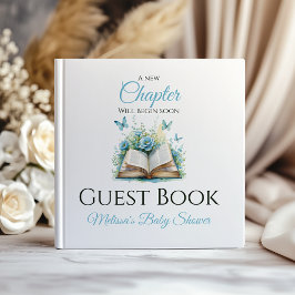 New Chapter Boy Blue Brunch StoryBook Baby Shower Gästebuch