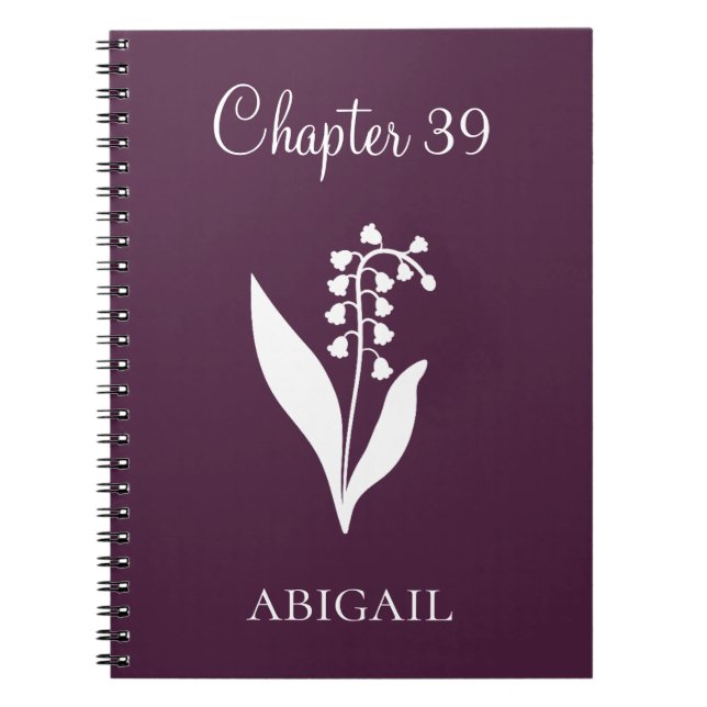 New Chapter Journal Lilly May Birth Flower Notizblock (Vorderseite)