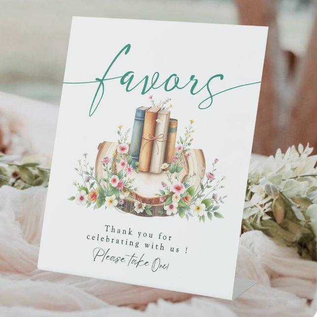 New Chapter Storybook Favors Bridal Shower Sign Sockelschild (Von Creator hochgeladen)