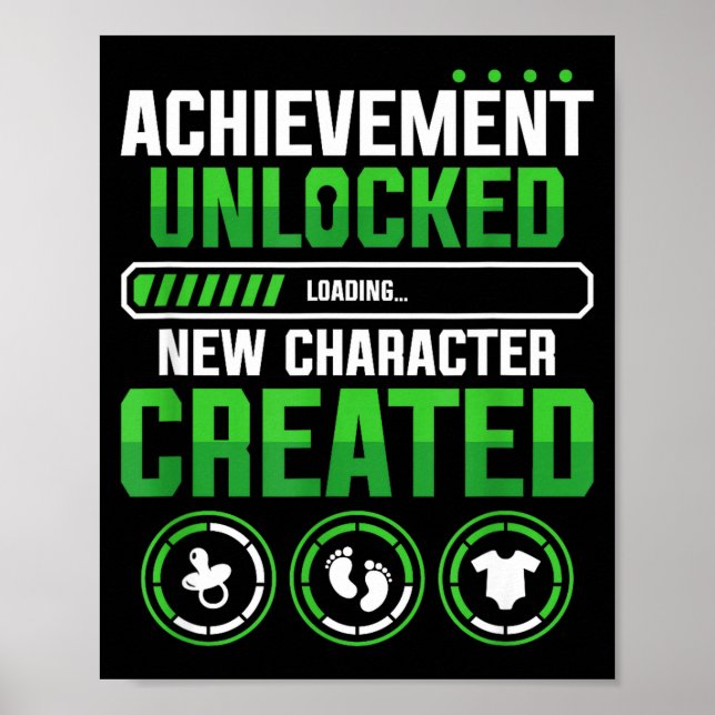 New Character D Gamer Pregnancy Announcement  Poster (Vorne)