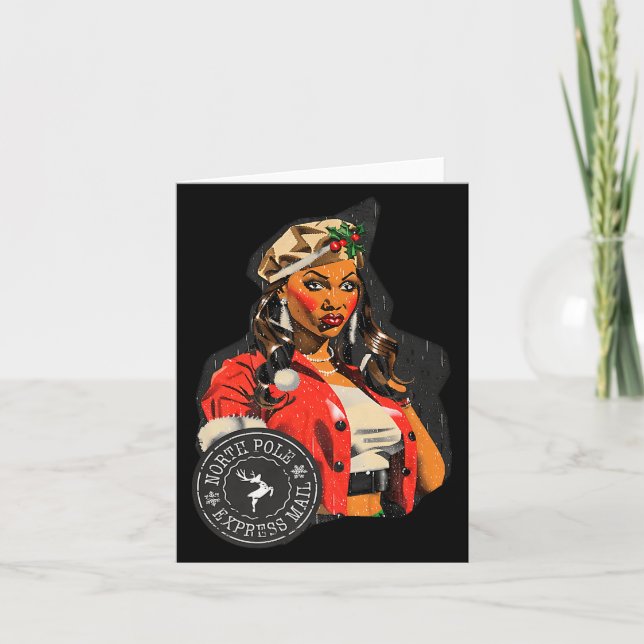 New Christmas North Le Express Mail Design Made Wi Karte (Vorderseite)