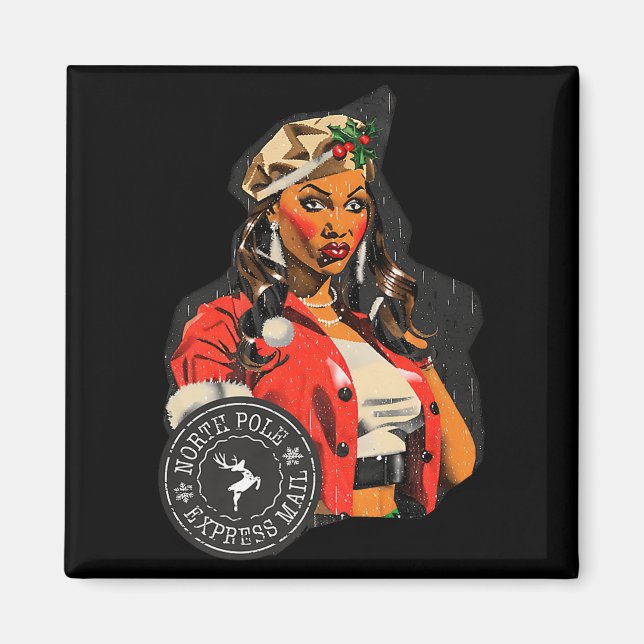 New Christmas North Le Express Mail Design Made Wi Magnet (Vorne)