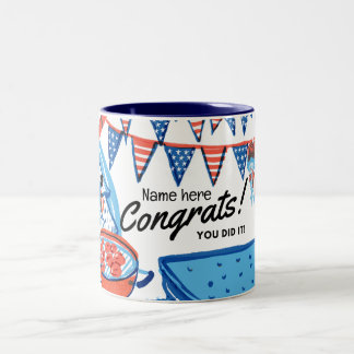 New Citizen Gift - American Patriotic USA Zweifarbige Tasse