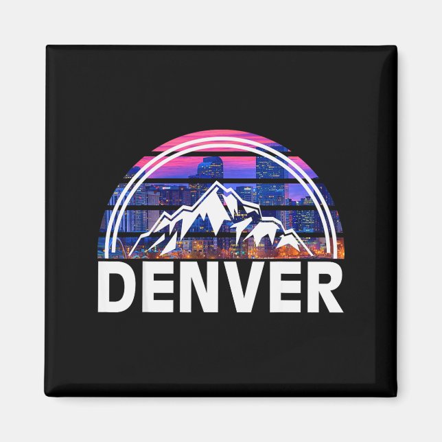 New Colorado Denver State Shirt Gift Rocky Mountai Magnet (Vorne)