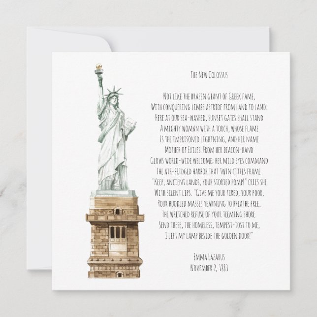 New Colossus Liberty Statue (Vorderseite)