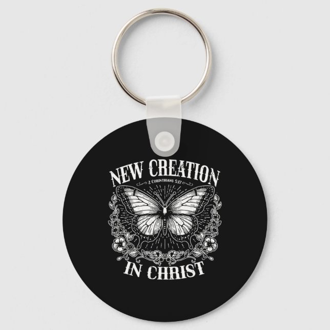 New Creation In Christ, Boho Christian, Western Fa Schlüsselanhänger (Vorderseite)