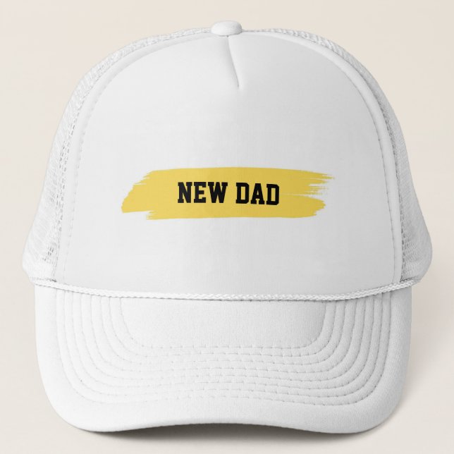 "New Dad" Cap, Niedlich Truckerkappe (Vorderseite)