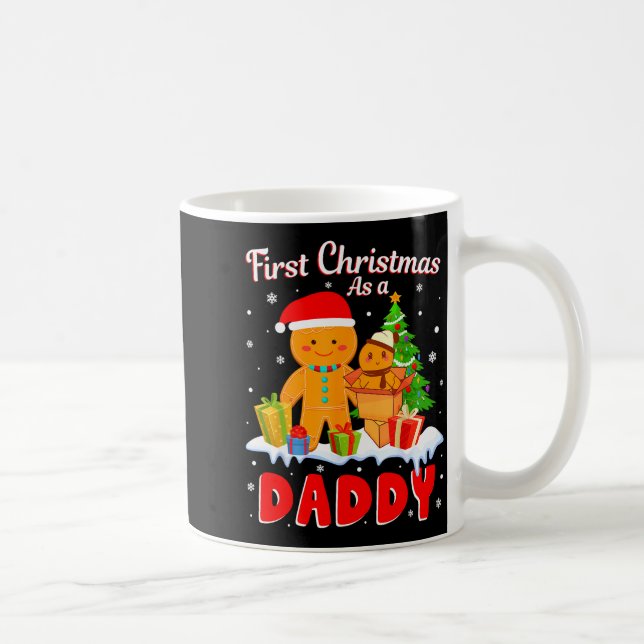 New Dad Christmas Costume First Christmas As A Dad Kaffeetasse (Rechts)