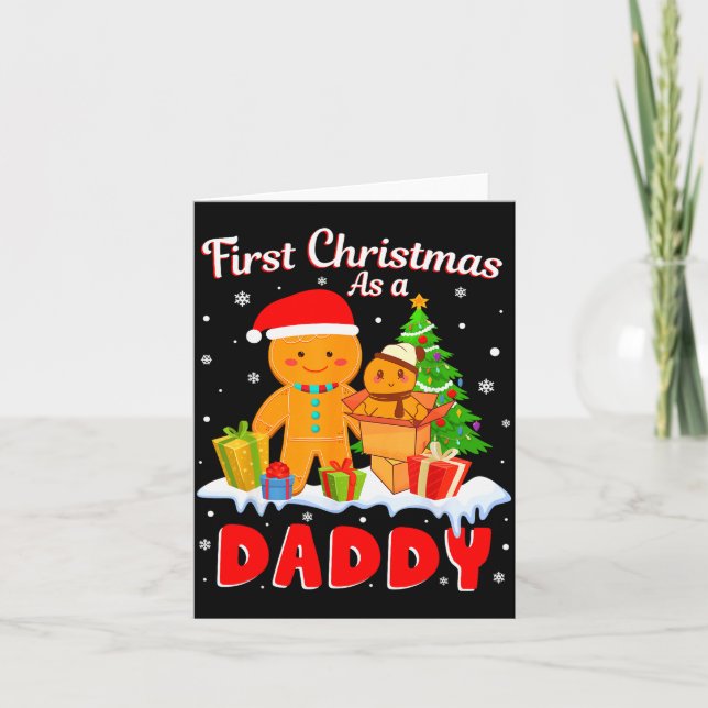 New Dad Christmas Costume First Christmas As A Dad Karte (Vorderseite)