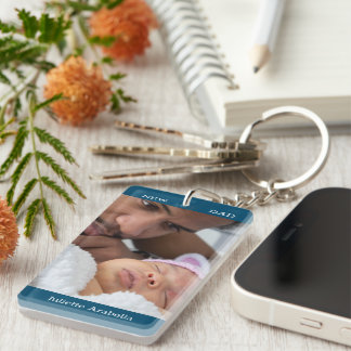New Dad erstes Mal Vater Custom Foto Vater Geschen Schlüsselanhänger