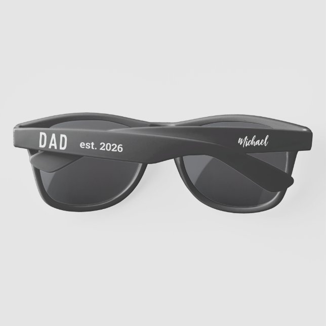 New Dad - est.2026 - personalisiert blau (Rückseite)
