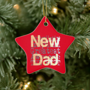 New Dad Extraordinaire Keramik Ornament