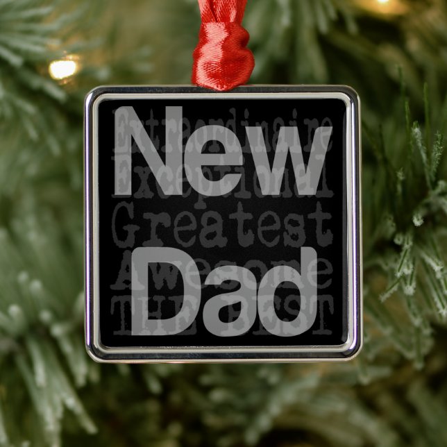New Dad Extraordinaire Metal Ornament Aus Metall (Baum)