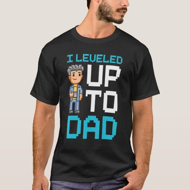 New Dad First Time Father Video Gamer T-Shirt (Vorderseite)