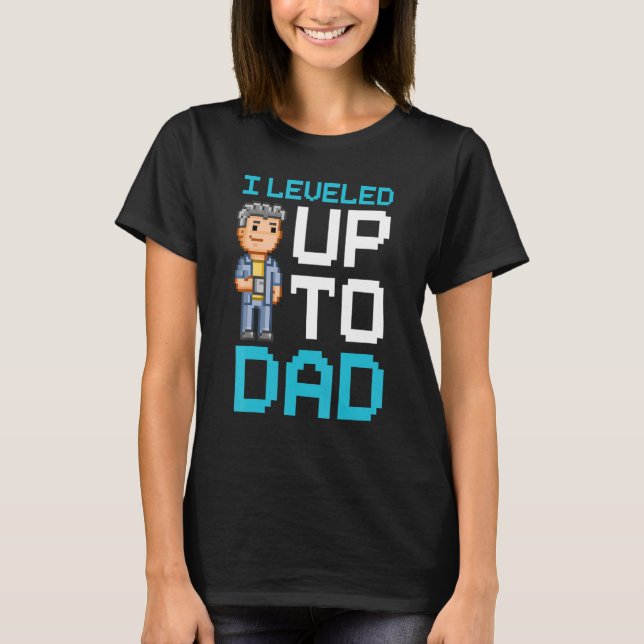 New Dad First Time Father Video Gamer T-Shirt (Vorderseite)