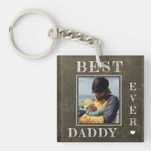 New dad Foto personalisiert Erster Tag der Väter Schlüsselanhänger