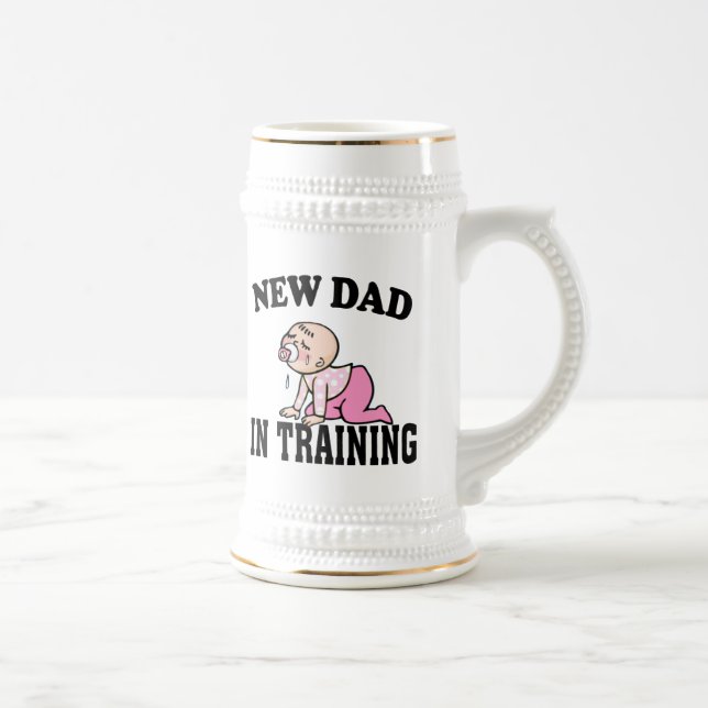 New Dad Girl Bierglas (Rechts)