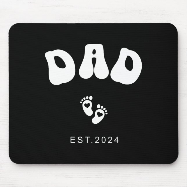 New Dad Junge Mutter Geschenke für Frauen Schwange Mousepad (Vorne)