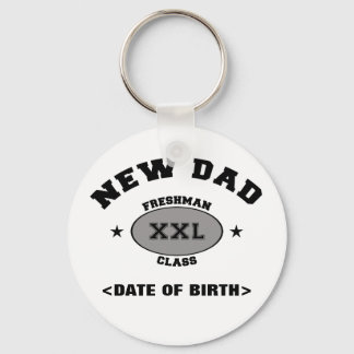 New Dad Personalisiertes Geschenk XXL Schlüsselanhänger