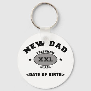 New Dad Personalized Gift XXL Schlüsselanhänger