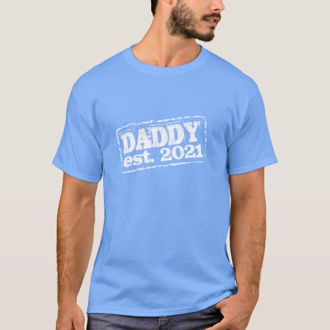 New Daddy 2022 in Shirt gegründet (Vorderseite)