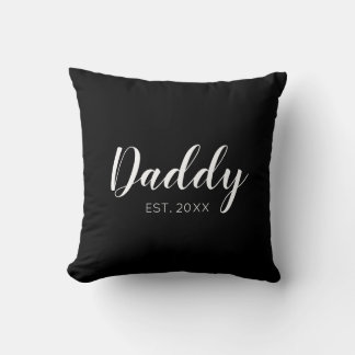 New Daddy Established 2022 Typografie Kissen
