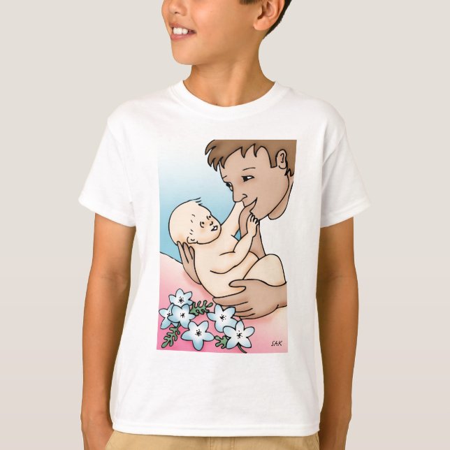 New Daddy und Baby T-Shirt (Vorderseite)