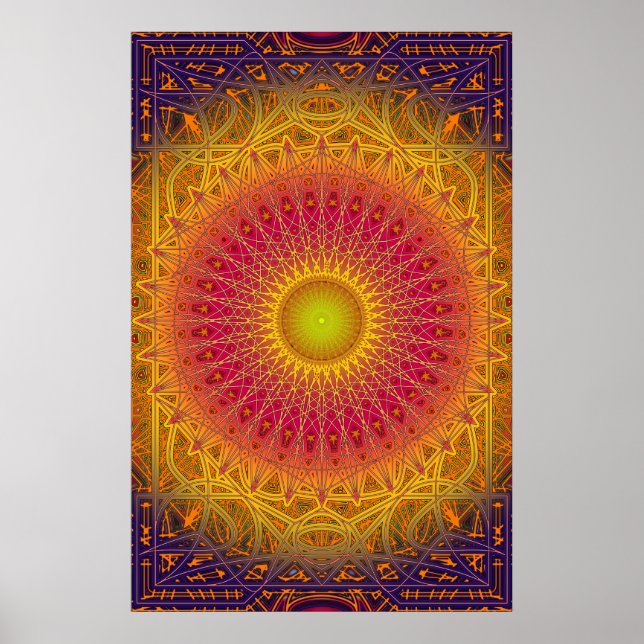 New Dawn Mandala Poster (Vorne)