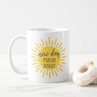New Day Fresh Starten Sie Motivierend Angebotsanal Kaffeetasse