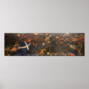 "New Deal" WPA Art Deco Banner Poster