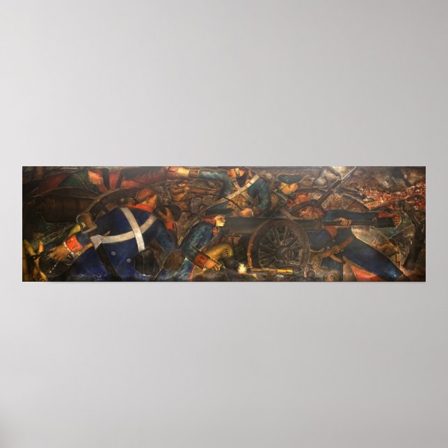 "New Deal" WPA Art Deco Banner Poster (Vorne)