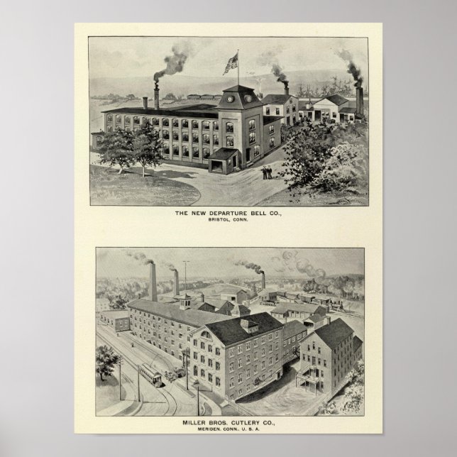 New Departure Bell Co., Miller Bros Cutlery Co Poster (Vorne)