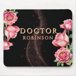New Doctor, PhD Doctorate floral matte gift  Mousepad