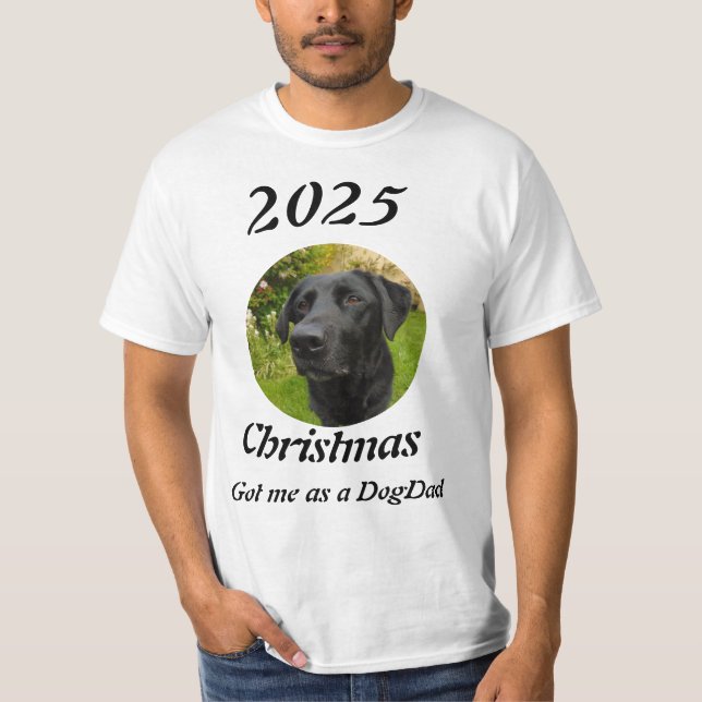 New DogDad Christmas photo T-Shirt (Vorderseite)