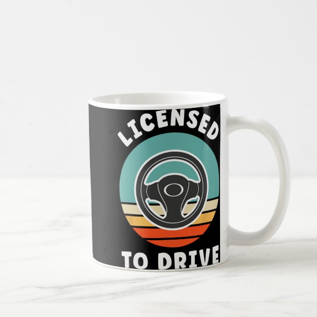 New Driver Driver's Permit Celebration Teen Driver Kaffeetasse (Rechts)