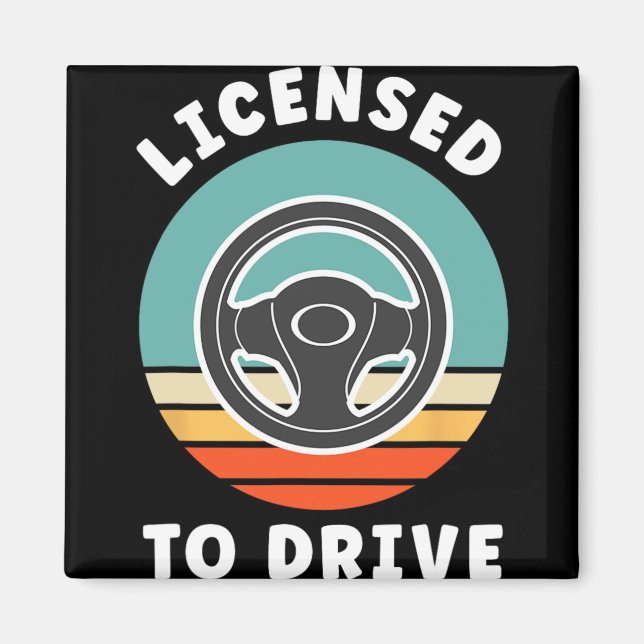 New Driver Driver's Permit Celebration Teen Driver Magnet (Vorne)