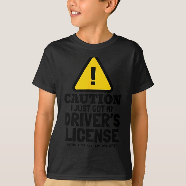 New Driver Funny For Teen Girls And Boys Student  T-Shirt (Vorderseite)