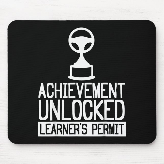 New Driver Learner Permit Driving School - Driver' Mousepad (Vorne)