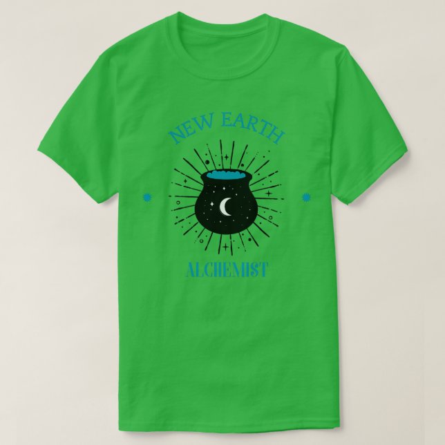 New Earth Alchemist 2 blau T-Shirt (Design vorne)
