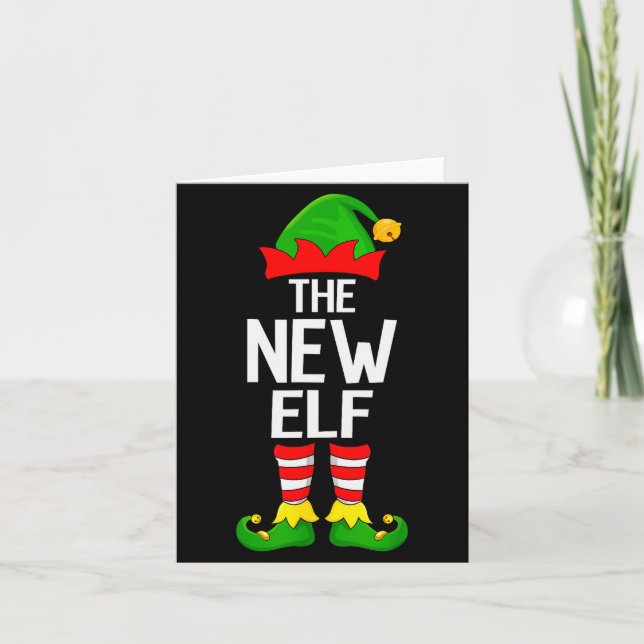 New Elf Xmas Matching Family Elf Squad Christmas  Karte (Vorderseite)